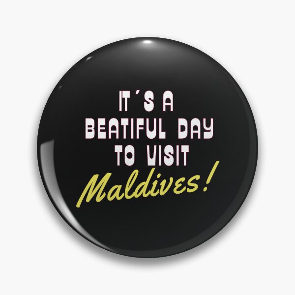 Item preview,  The Maldives, White text. Gift Ideas For The Travel Enthusiast. designed and sold by LindaLG.