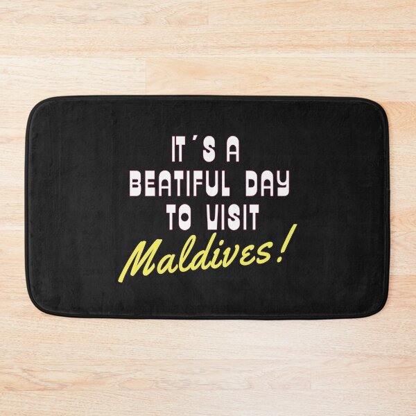 Item preview,  The Maldives, White text. Gift Ideas For The Travel Enthusiast. designed and sold by LindaLG.