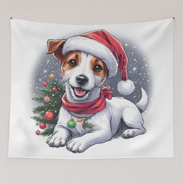 Artikelvorschau, Jack Russell Terrier Weihnachtsmütze entworfen und verkauft von neelfs.