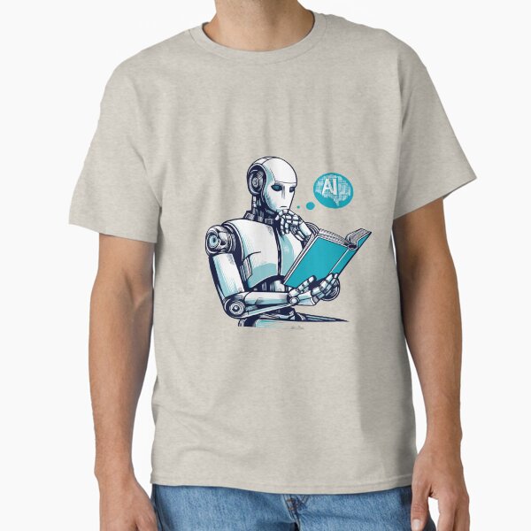 Item preview, AI Chatbot Robot Reading Book designed and sold by Sparcus Whiz.