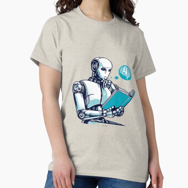 Item preview, AI Chatbot Robot Reading Book designed and sold by Sparcus.
