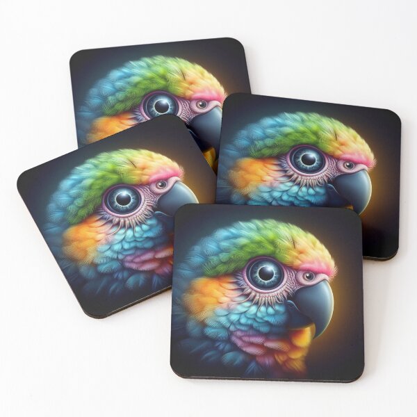 Item preview, Parrot painting - Sweet Cute Animals - Wall art designed and sold by crea8iveway.