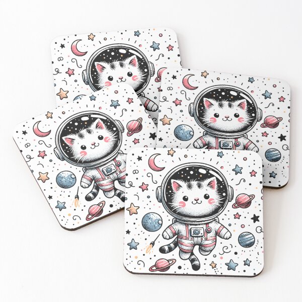 Item preview, Cosmic cat astronaut designed and sold by LongIslandDesgn.