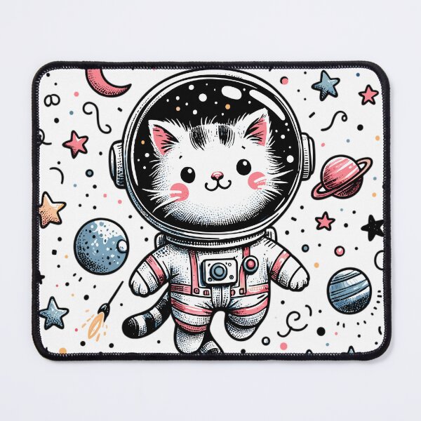 Item preview, Cosmic cat astronaut designed and sold by LongIslandDesgn.