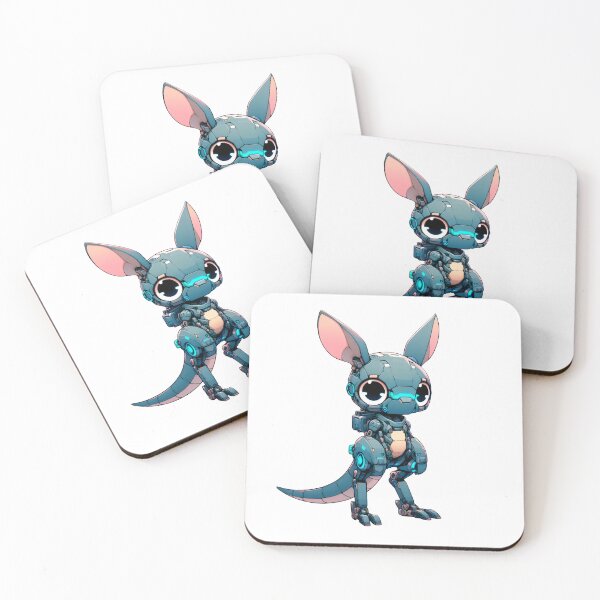 Item preview, Cute Cyberpunk Robot Kangaroo! designed and sold by kukamatsu.