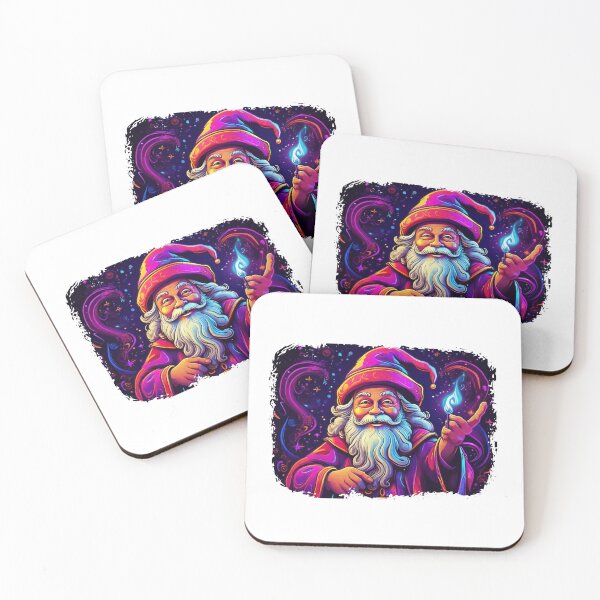 Item preview, Whimsical Santa wearing a wizard hat designed and sold by Trendsecne.