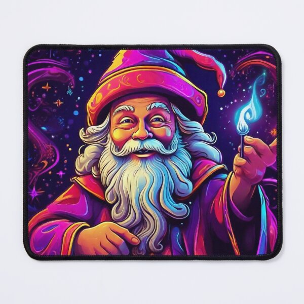 Item preview, Whimsical Santa wearing a wizard hat designed and sold by Trendsecne.