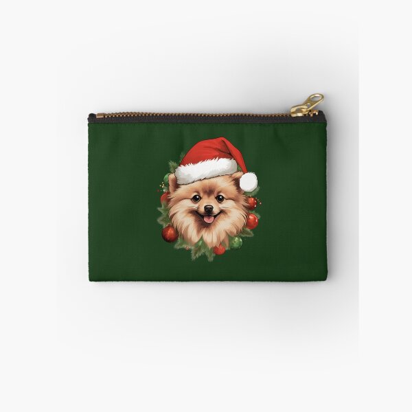 Item preview, Red Christmas pomeranian dog designed and sold by ME-World.