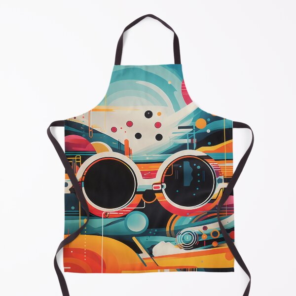 Item preview, abstract pop art with googles designed and sold by Rebelka.