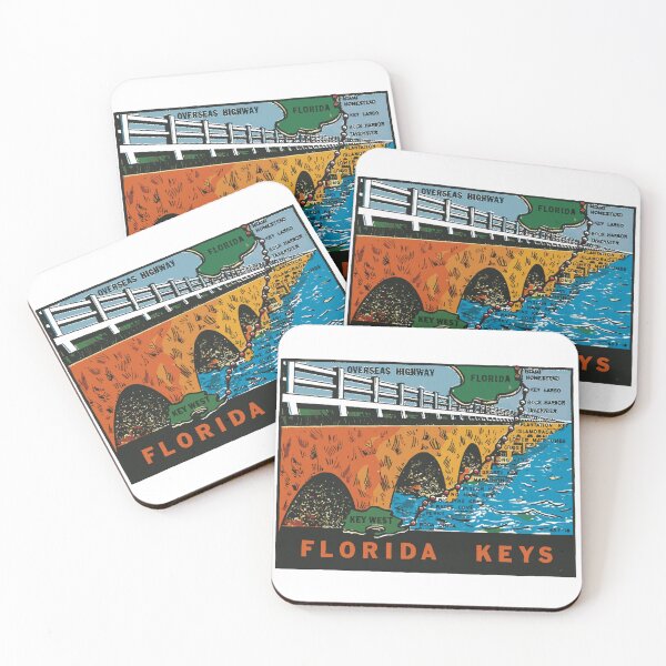 Item preview, Vintage Style Florida Keys designed and sold by Decal Mania.