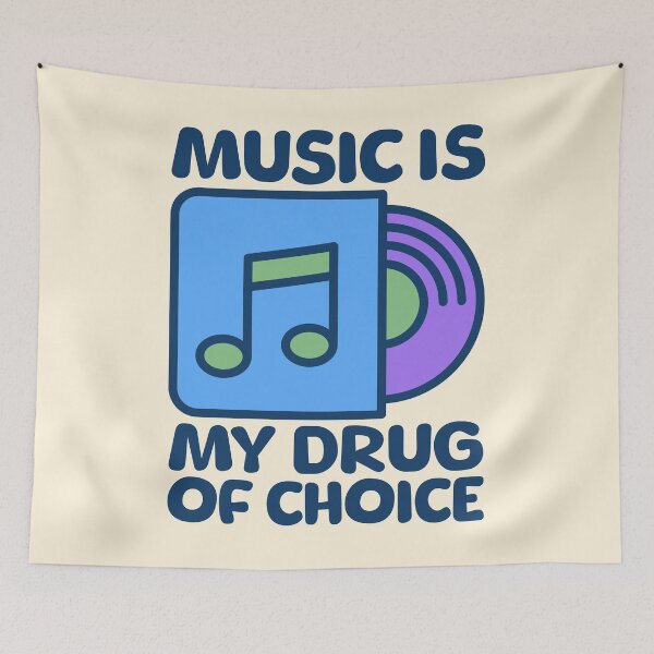 Item preview, Music IS My Drug Of Choice! Music Puns designed and sold by PMCreative.