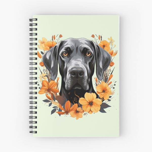 Artikelvorschau, Wunderschöne Deutsche Dogge in Blumen entworfen und verkauft von ZombieLH.