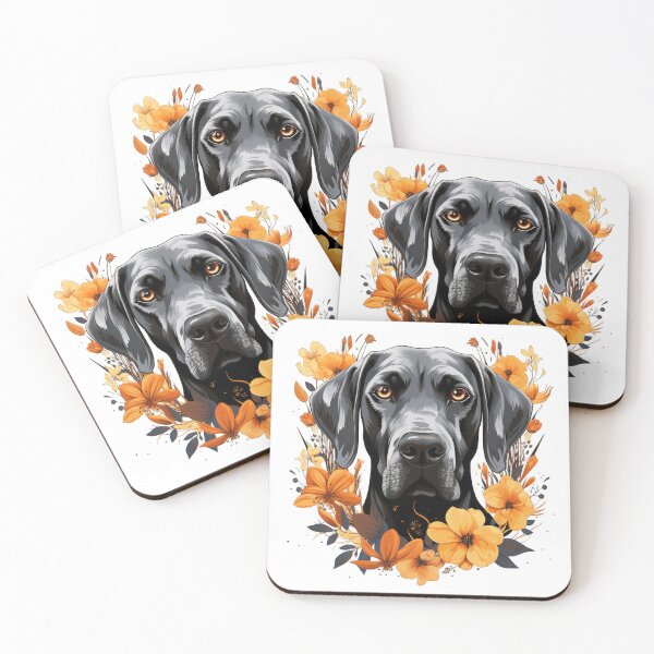 Item preview, Gorgeous Great Dane in Flowers designed and sold by ZombieLH.