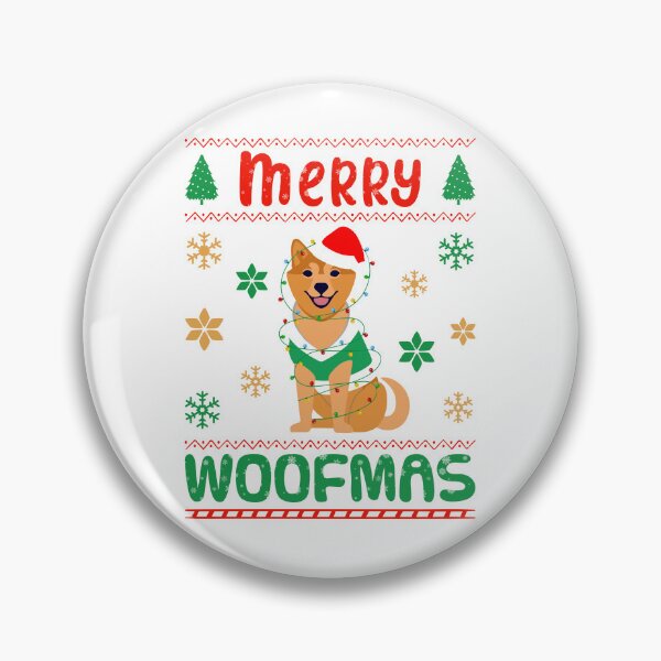 Item preview, merry woofmas christmas design for dog lovers  designed and sold by dimaxstore.
