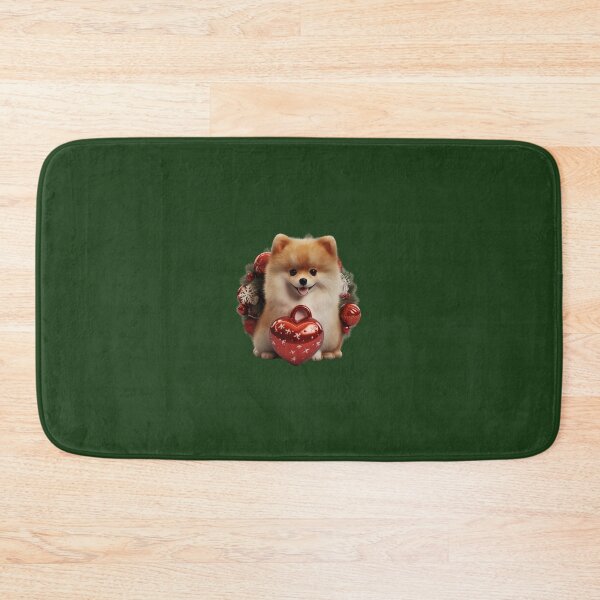 Item preview, Red Christmas pomeranian dog designed and sold by ME-World.