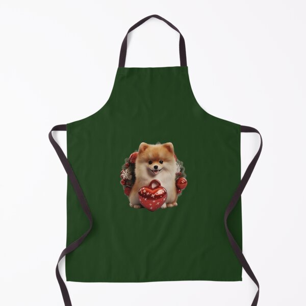Item preview, Red Christmas pomeranian dog designed and sold by ME-World.