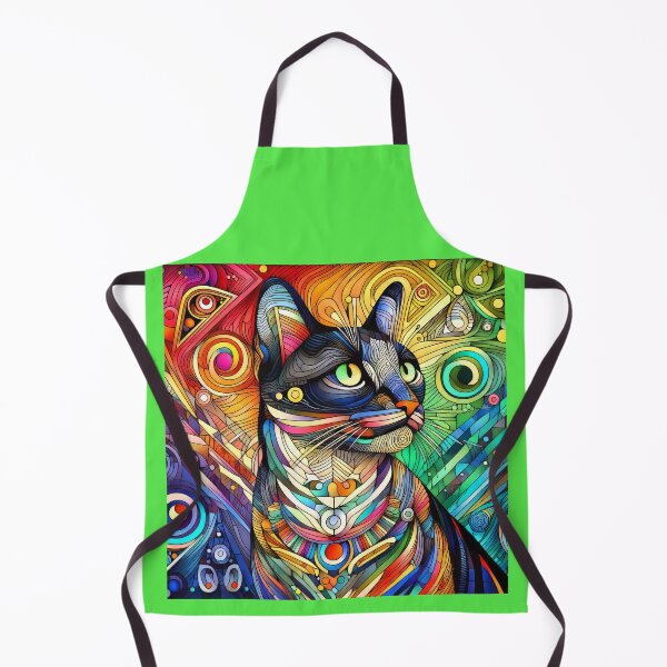 Item preview, Artistic Cat Portrait design designed and sold by CattyCornerPOD.