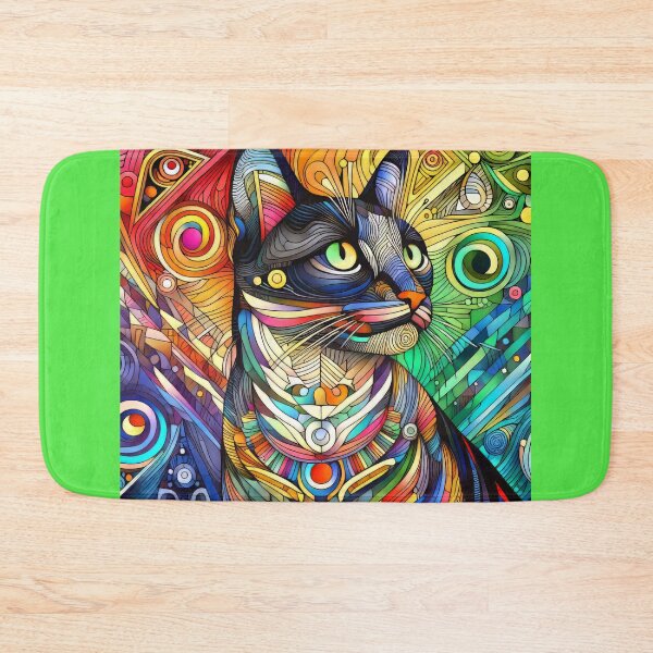 Item preview, Artistic Cat Portrait design designed and sold by CattyCornerPOD.
