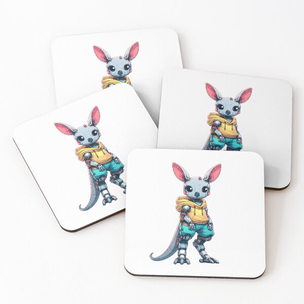 Item preview, Cute Cyberpunk Robot Kangaroo! designed and sold by kukamatsu.