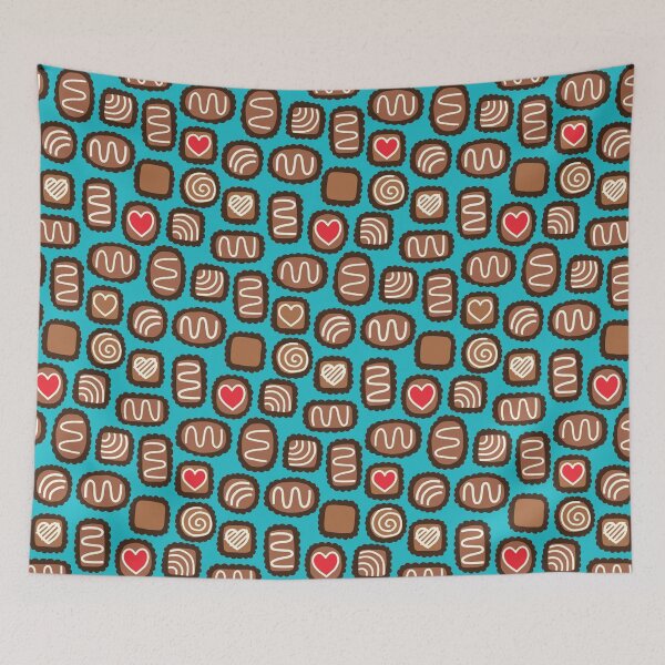 Item preview, Box of Chocolates - Valentines - Blue designed and sold by littlearrow.