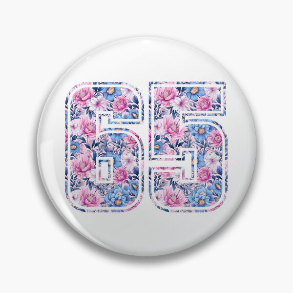 Item preview, 65th Birthday, floral number 65, woman’s designed and sold by iclipart.