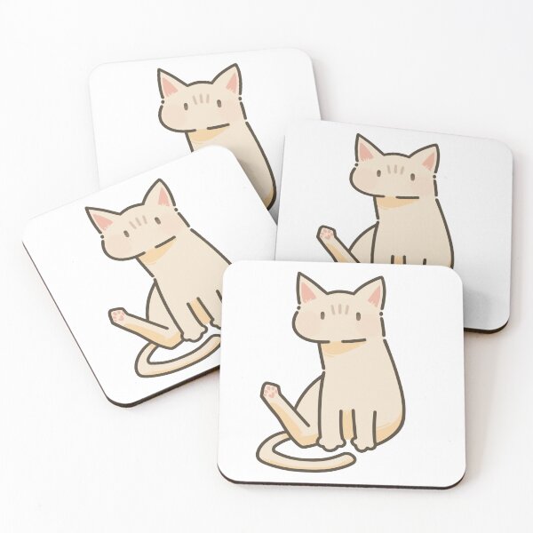 Item preview, Cute Silly Beige Cat With His Paw In The Air designed and sold by CaliDraw.