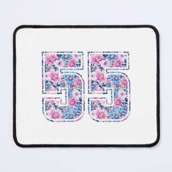 Item preview, 55th Birthday, floral number 55, woman’s designed and sold by iclipart.