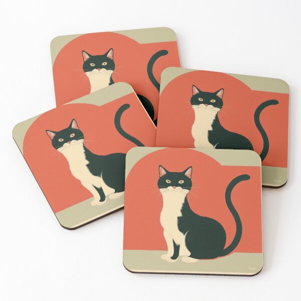 Item preview, Tuxedo Kitten at Sunset - Chat Créations Ref.041 designed and sold by ChicChat.