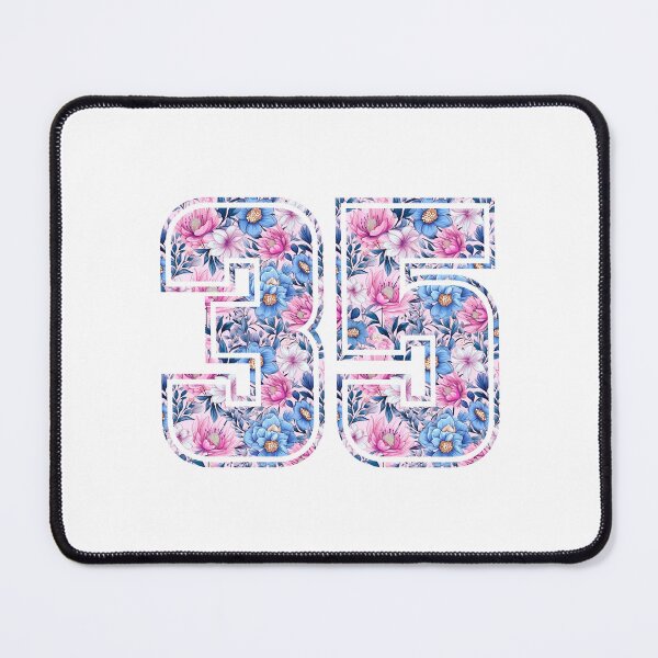 Item preview, 35th Birthday, floral number 35, woman’s designed and sold by iclipart.