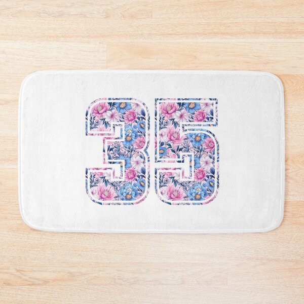 Item preview, 35th Birthday, floral number 35, woman’s designed and sold by iclipart.