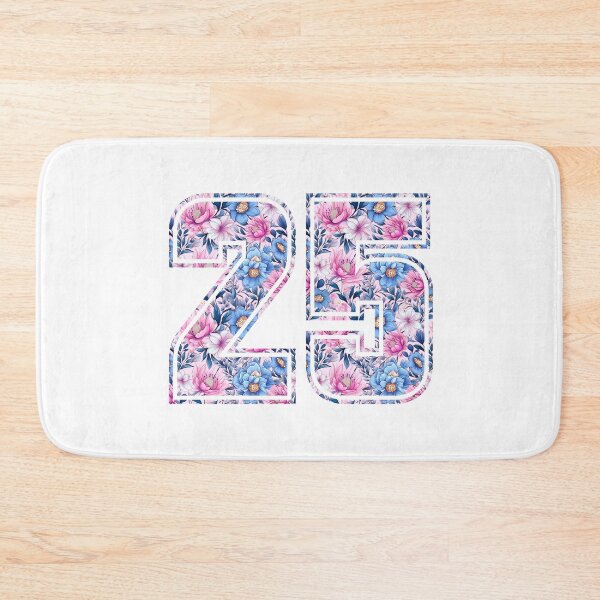 Item preview, 25th Birthday, floral number 25, woman’s designed and sold by iclipart.