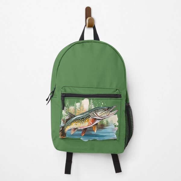 Item preview, Pike fish gift for a fisherman designed and sold by PabloArt.