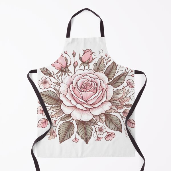 Item preview, Vintage Style Pink Rose Stem Doodle designed and sold by Star-Fragment.
