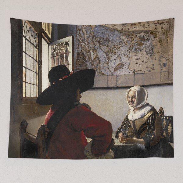 Item preview, johannes vermeer famous painting designed and sold by marti-oryo.