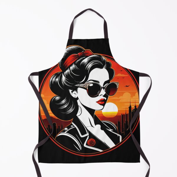 Item preview, Retro,Sunset Girl  designed and sold by Sena KURUÇAY.