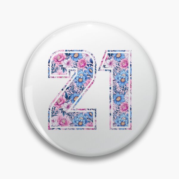 Item preview, 21st Birthday, floral number 21, woman’s designed and sold by iclipart.