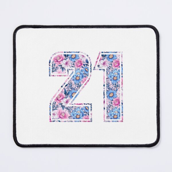 Item preview, 21st Birthday, floral number 21, woman’s designed and sold by iclipart.