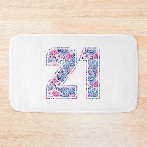 Item preview, 21st Birthday, floral number 21, woman’s designed and sold by iclipart.