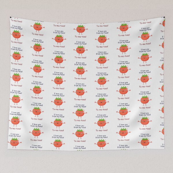 Item preview, Vegetable pun - I love you from my head to-ma-toes designed and sold by PurpleWay.