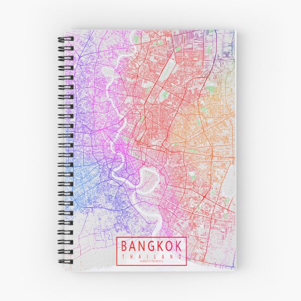 Item preview, Bangkok City Map of Thailand - Colorful designed and sold by deMAP.
