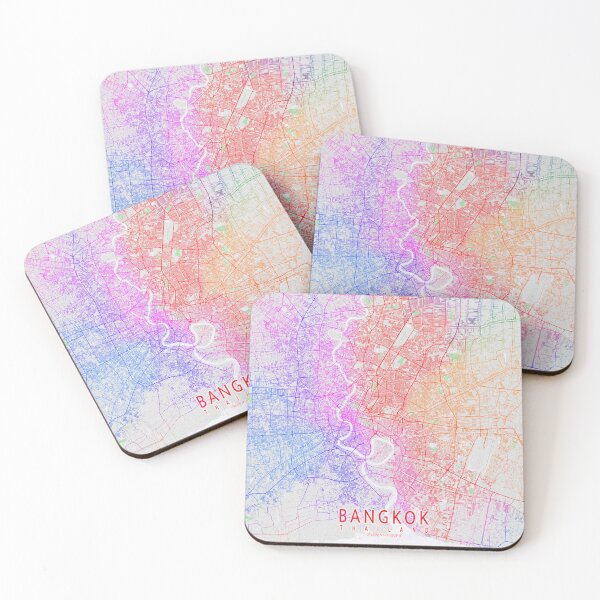Item preview, Bangkok City Map of Thailand - Colorful designed and sold by deMAP.