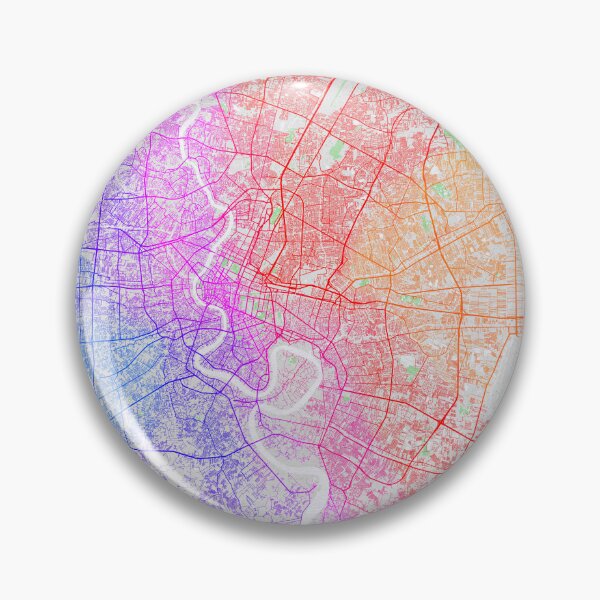 Item preview, Bangkok City Map of Thailand - Colorful designed and sold by deMAP.