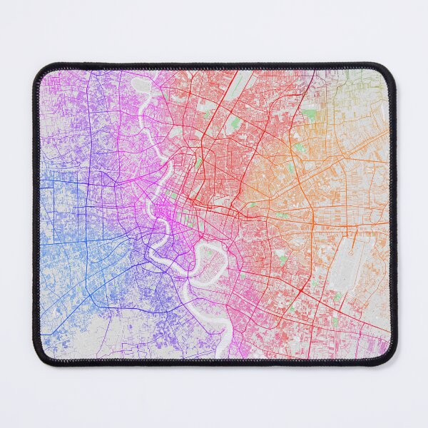 Item preview, Bangkok City Map of Thailand - Colorful designed and sold by deMAP.