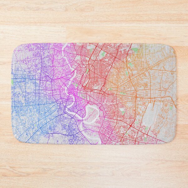 Item preview, Bangkok City Map of Thailand - Colorful designed and sold by deMAP.