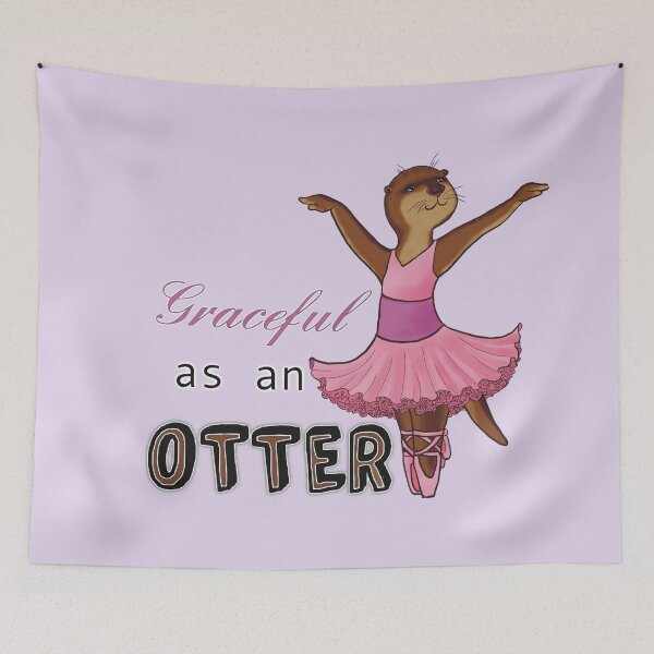 Item preview, Graceful as an otter designed and sold by Imagionista.