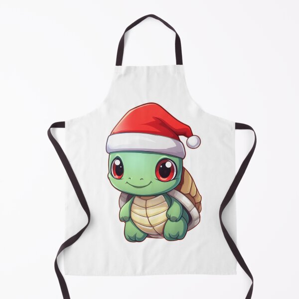 Item preview, Chibi Turtle with red Santa hat designed and sold by KawaiiArtStyle.
