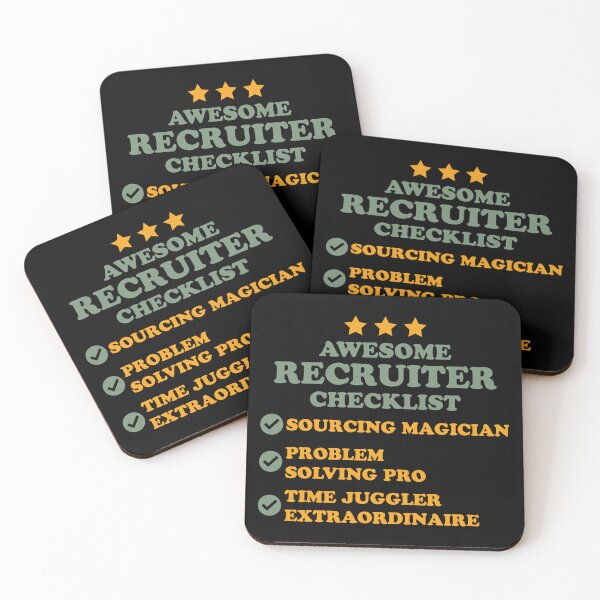 Item preview, Funny Recruiting Awesome Recruiter Checklist designed and sold by teeshop87.