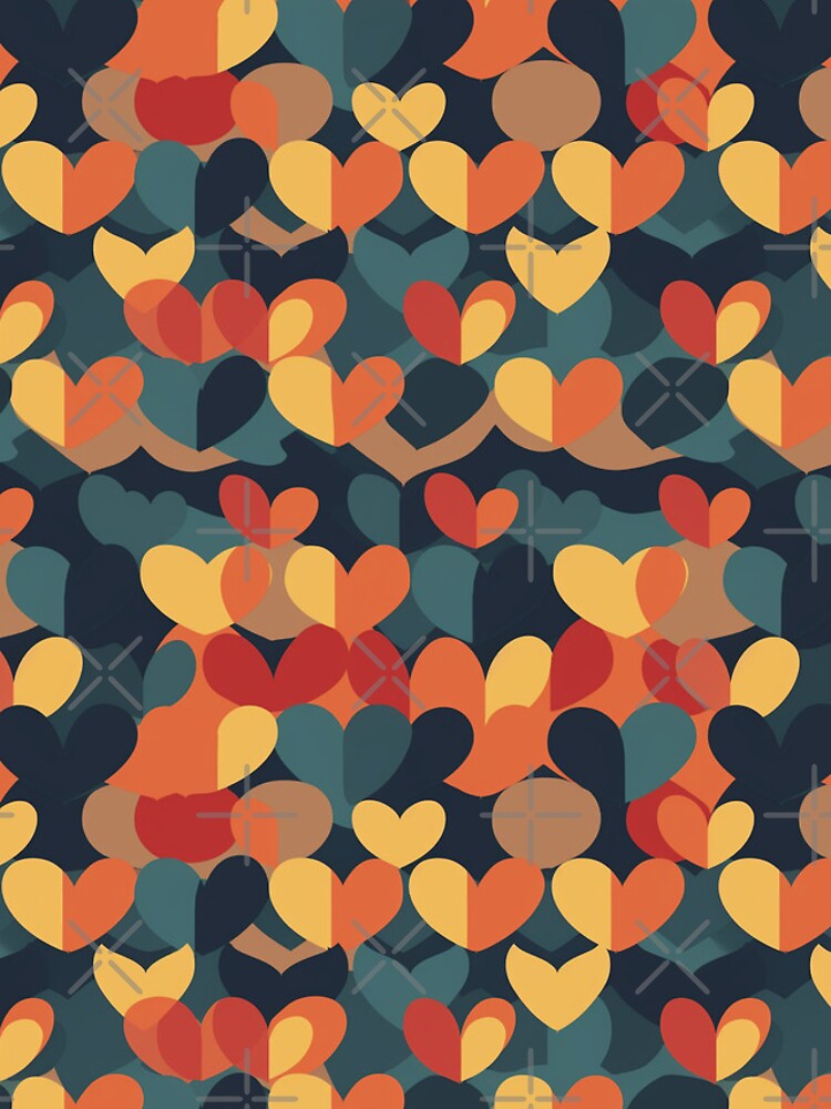 Thumbnail 4 of 4, iPhone Case, Hearts Pattern designed and sold by Print-Patterns.