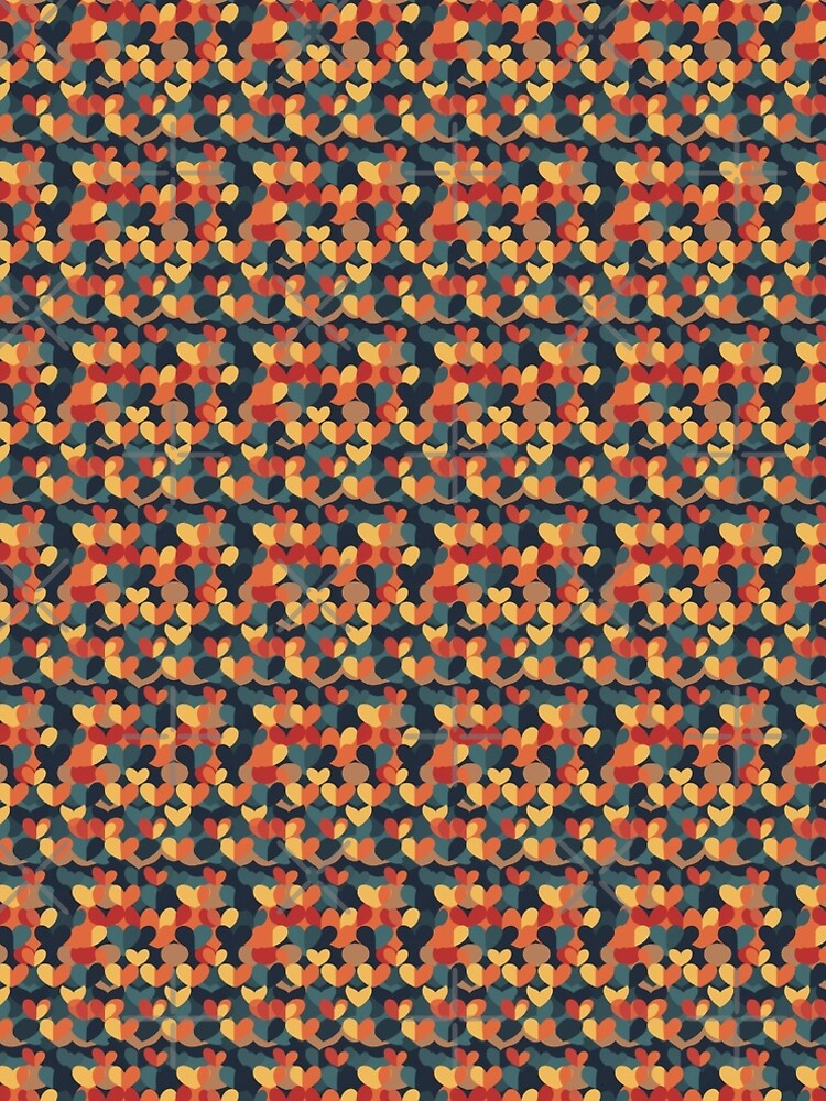 Aperçu 5 sur 5. Robe trapèze avec l'œuvre Hearts Pattern créée et vendue par Print-Patterns.