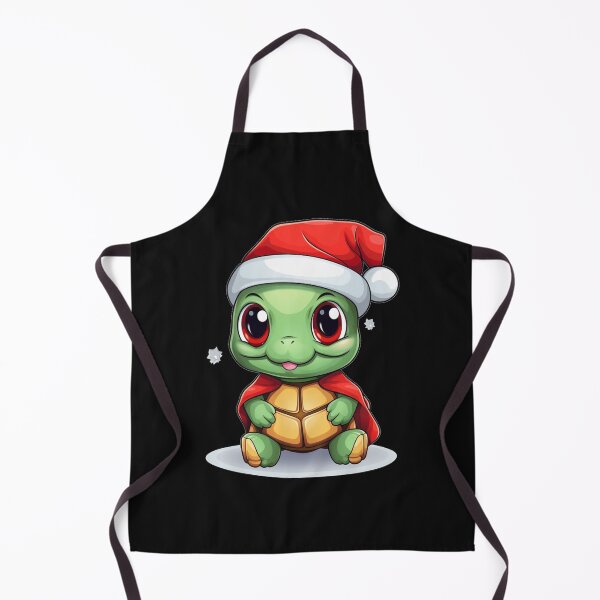 Item preview, Chibi Turtle with red Santa hat designed and sold by KawaiiArtStyle.